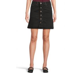 Womens Levis Premium Retro Button Front Skirt