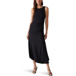 Womens Michael Stars Perez Ruched Sleeveless Midi Dress