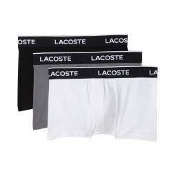 Mens Lacoste Cotton Stretch Essentials Trunks 3-pack