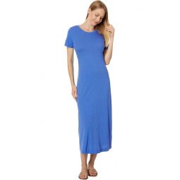 Womens Michael Stars Alanis Crew Neck Midi Dress