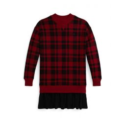 Polo Ralph Lauren Kids Buffalo Check Fleece Dress (Big Kid)