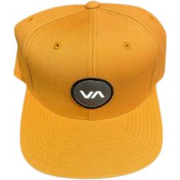 RVCA VA Patch Snapback Hat Golden Rod One Size