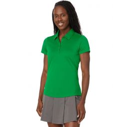 Womens adidas Golf Performance Solid Short Sleeve Golf Polo Shirt