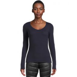 Womens Icebreaker Siren Merino Long Sleeve Sweetheart