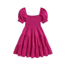 Polo Ralph Lauren Kids Smocked Cotton Jersey Dress (Toddler/Little Kid)