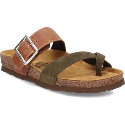 NAOT Footwear Fresno Women's Toe Loop Slide Sandal with Cork Footbed and Arch Support - Buckle - Comfort and Support - Lightweight and Perfect for Travel - Medium to Wide Fit