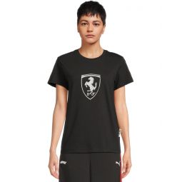 Womens PUMA Scuderia Ferrari Tonal Shield T-shirt