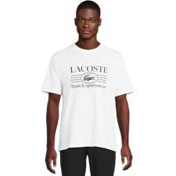 Mens Lacoste Classic Fit Cotton Print T-shirt