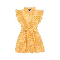 Vilebrequin Kids Cotton Dress Turtle Vichy (Toddler/Little Kid/Big Kid)