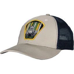 John Deere Cotton/Poly Trucker Mesh-Ivory-One Size
