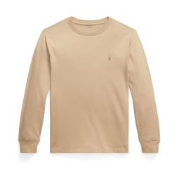 Mens Polo Ralph Lauren Kids Cotton Jersey Long Sleeve Tee (Big Kid)