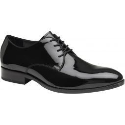 Johnston & Murphy Meninchs Gavney Plain Toe Black Patent Shoes