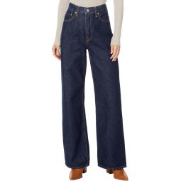 Womens Levis Premium Ribcage Wide Leg Jeans
