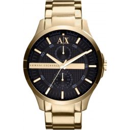 AX Armani Exchange Meninchs Watch with Three-Hand Analog Display and Date Window, Watch for Men with Stainless Steel or Leather Band