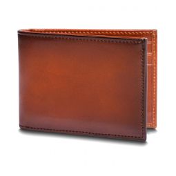 Bosca Hard Smoked with Burnishing Small Bifold Wallet