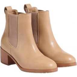 Nisolo Womeninchs Ana Go-To Heeled Chelsea Boots, 2.5inch Heel Height, Water-Resistant Leather Upper, Cushioned Memory Foam Insole for Comfort, Rounded Toe Shape, True to Size