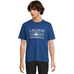 Mens Lacoste Classic Fit Cotton Print T-shirt