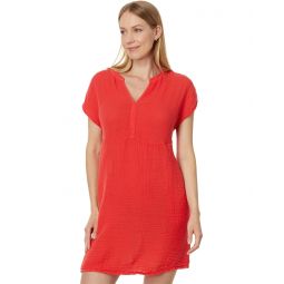 Womens Michael Stars Mira Split Neck Dress