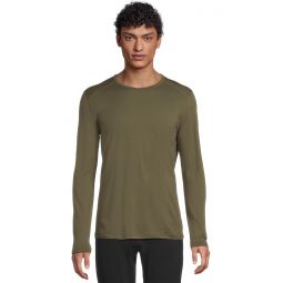 Mens Icebreaker Oasis Mid-Weight Merino Long Sleeve Crewe