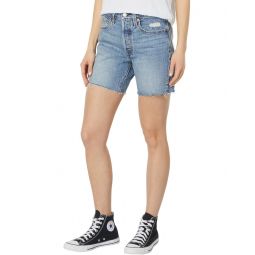 Womens Levis Premium 501 Mid Thigh Shorts