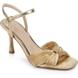 Jewel Badgley Mischka Hydee Pleated Stiletto Sandal