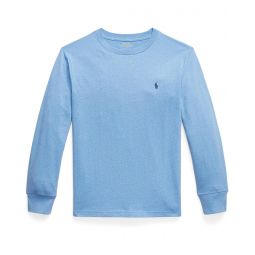Mens Polo Ralph Lauren Kids Cotton Jersey Long Sleeve Tee (Big Kid)
