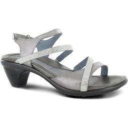 NAOT Footwear Innovate Women's Heel Rhinestone Sandal with Cork Footbed and Arch Support Footbed - Adjustable Ankle Strap - Comfort and Support - Lightweight and Perfect for Travel