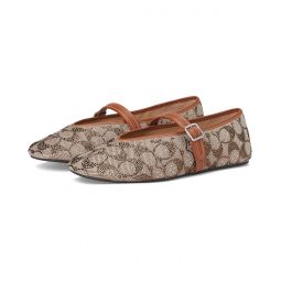 Womens COACH Mary Jane In Crystal Signature Jacquard