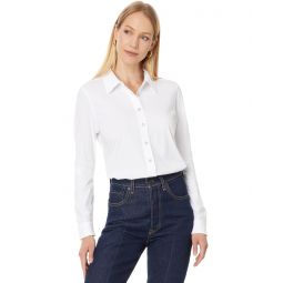 Womens Lilla P Long Sleeve Button Down Tee