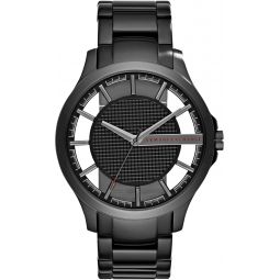 AX Armani Exchange Meninchs Watch with Three-Hand Analog Display and Date Window, Watch for Men with Stainless Steel or Leather Band