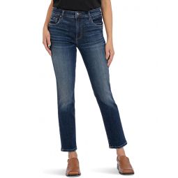 Womens KUT from the Kloth Reese High-Rise Fab Ab Ankle Straight Jeans in Enchantment