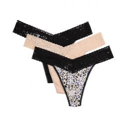Womens Hanky Panky DreamEase Original Rise Thong 3 Pack