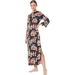 Womens N by Natori Geisha Satin 52 Caftan