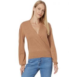Womens Lilla P Long Sleeve Surplice Sweater