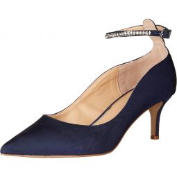 Jewel Badgley Mischka Jamila Ankle Strap Kitten Heel