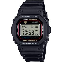 G-Shock Casio Digital 5600 Series Black Resin Strap Watch - DW5600RL-1