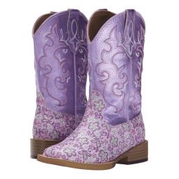Roper Kids Lavender Square Toe Boot (Toddler/Little Kid)