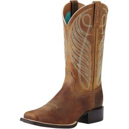 ARIAT Women's Round Up Wide Square Toe Western Boot