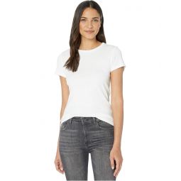 Womens Lilla P 1x1 Rib Short Sleeve Crew Neck T-Shirt
