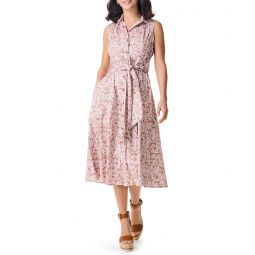 Womens NIC+ZOE Abstract Animal Shirt Dress