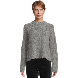 Womens Eileen Fisher Mock Neck Raglan Sweater