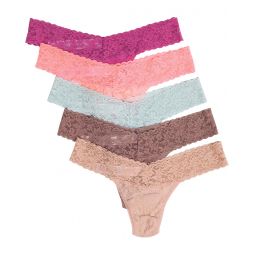 Womens Hanky Panky Signature Lace Low Rise Thong 5-pack