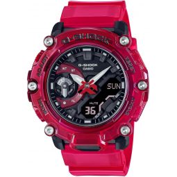 G-Shock Casio Analog-Digital Translucent Red Skeleton Limited Edition Watch Sound Wave Series GA2200SKL-4A