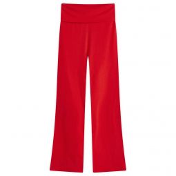 SKIMS Cotton Jersey Foldover Pant AP-PNT-0715-CRANBERRY