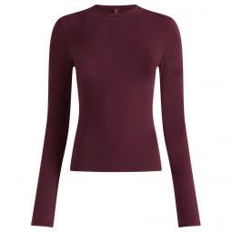 SKIMS Cotton Jersey Long Sleeve T Shirt AP-TSH-0647-CUR