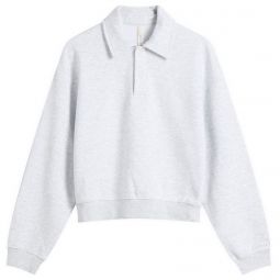 SKIMS Cotton Fleece Long Sleeve Henley Sweat LS-LST-9575W-LHG