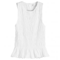 Faithfull The Brand Thea Ruched Top FF4210-L-WHT