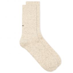 RoToTo Organic Cotton Slub Crew Sock R1634-LGY