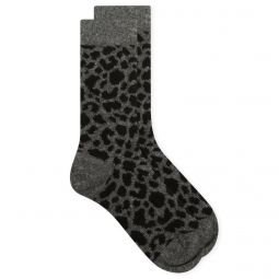 RoToTo Leopard Pattern Merino Sock R1627-DB