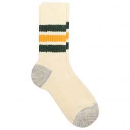 RoToTo Coarse Rib Old School Crew Sock RTT-R1255-GYL